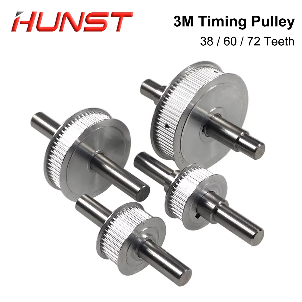 HUNST 3M aluminum alloy synchronous pulley motor pulley 38/60/72 tooth space width 16mm/14.5mm