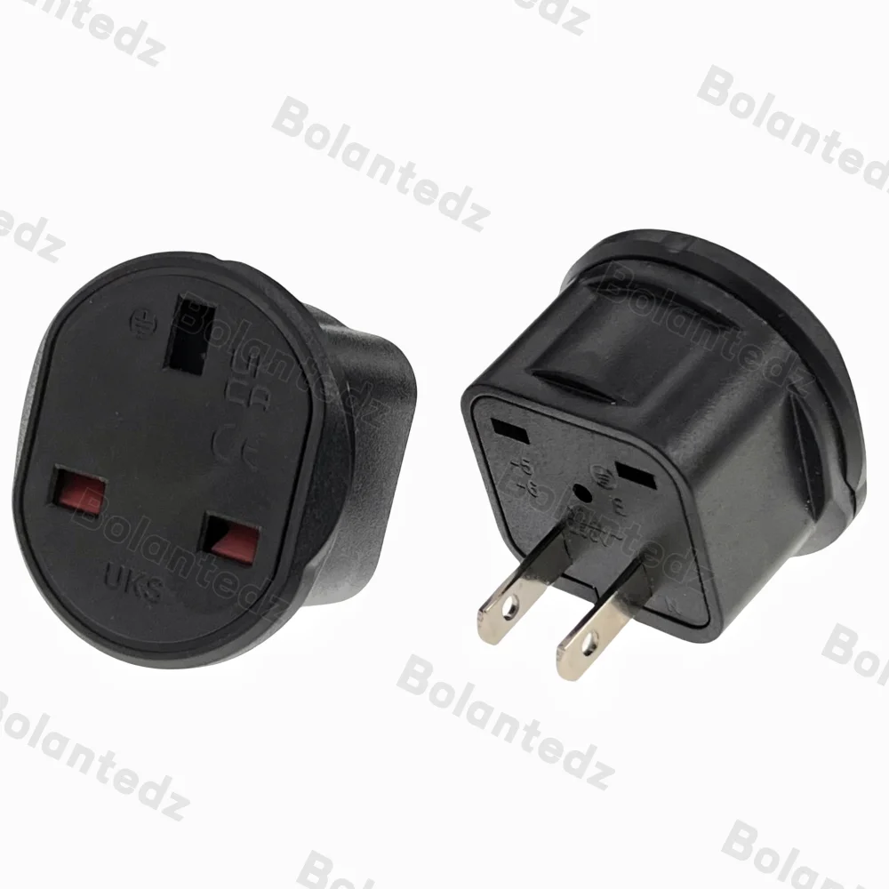 UK zu US JP Reiseadapter Typ G zu Typ A/B Steckeradapter UK-Steckdose zu Amerikanischer Japanischer 2-Pin-Stromadapter für Reisen