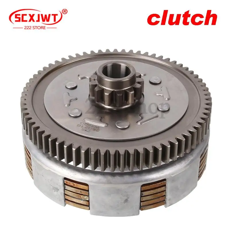 

Motorcycle clutch assembly, 170cc Horizontal engine, dust collector, Pit Bike accessories