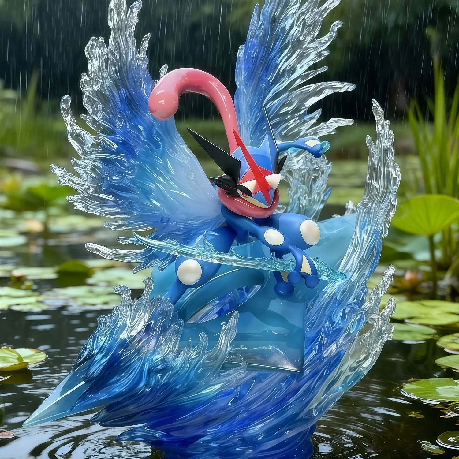 21cm/8.26in Anime Pocket Monsters Figure Metamorphosis Greninja Action Figures Pvc Collection Model Toys for Gifts