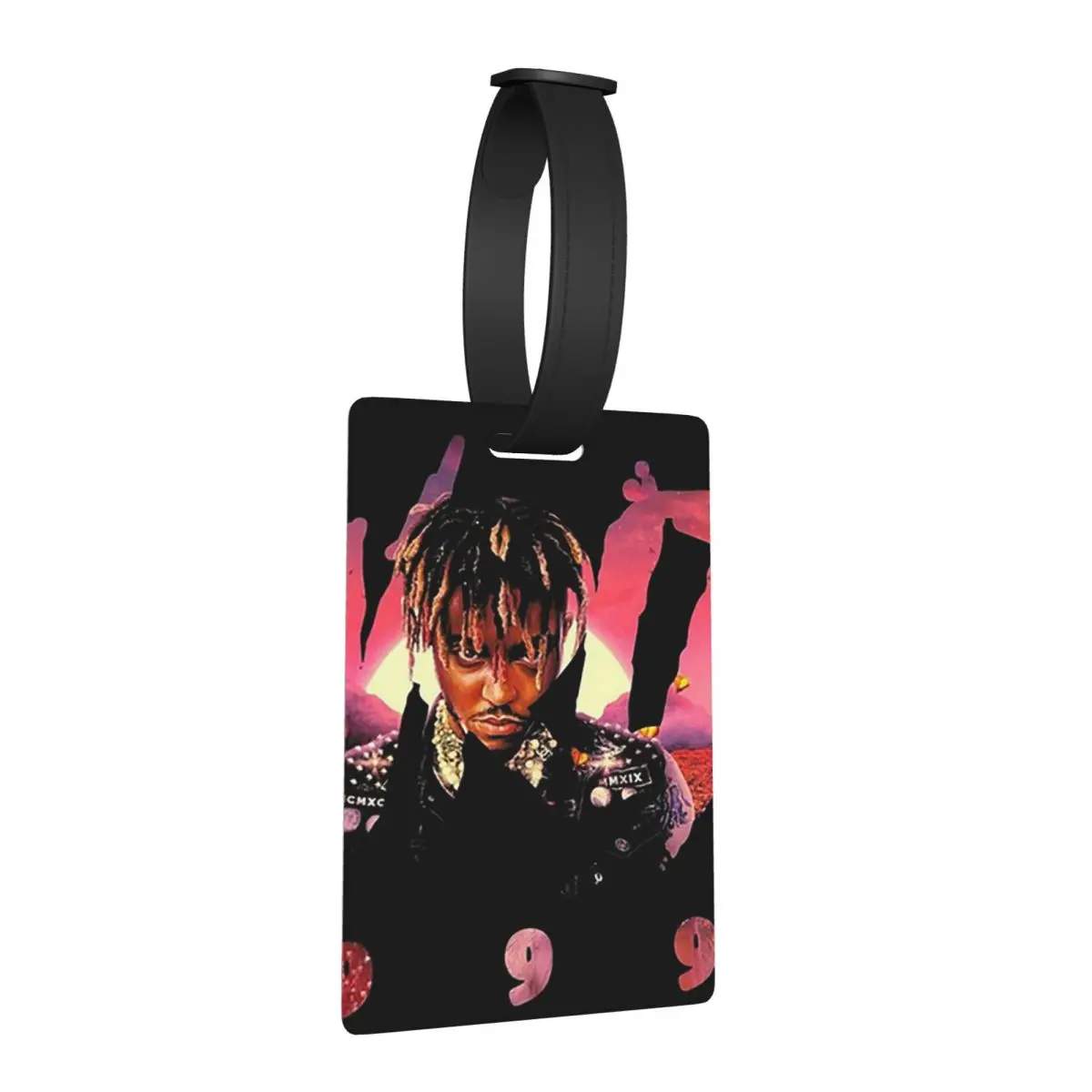 

Juice Wrld Уличная одежда, багажные бирки, аксессуары для чемодана, дорожный портативный багаж, посадочная бирка, держатель этикетки, идентификационное имя, адрес