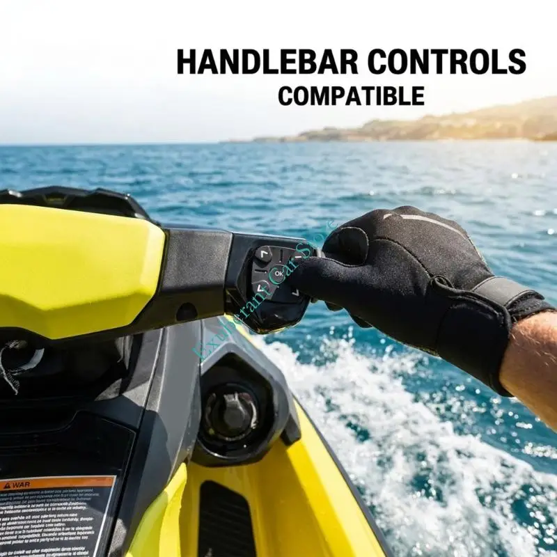 Five Button Marine Control Pad Replacement With Center OK and Directional Layout for RXT, Repair Work, and Black Finish Use