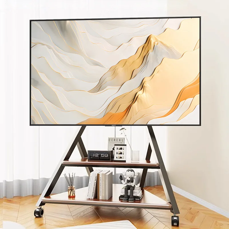 Floor stand wheelie cart art fashion bracket is suitable for 32-86 inches