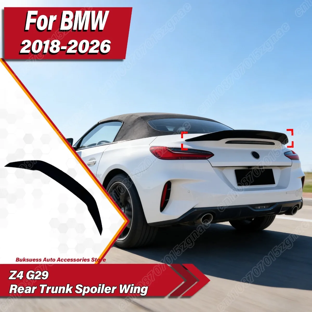

Спойлер на задний багажник для BMW Z4 G29 2018-2026, ABS, комплект для модификации кузова