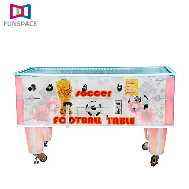 Double Player Amusement Equipment Table Football Table Sport Game Coin Operated Eletronic Soccer Table Football For Indoor