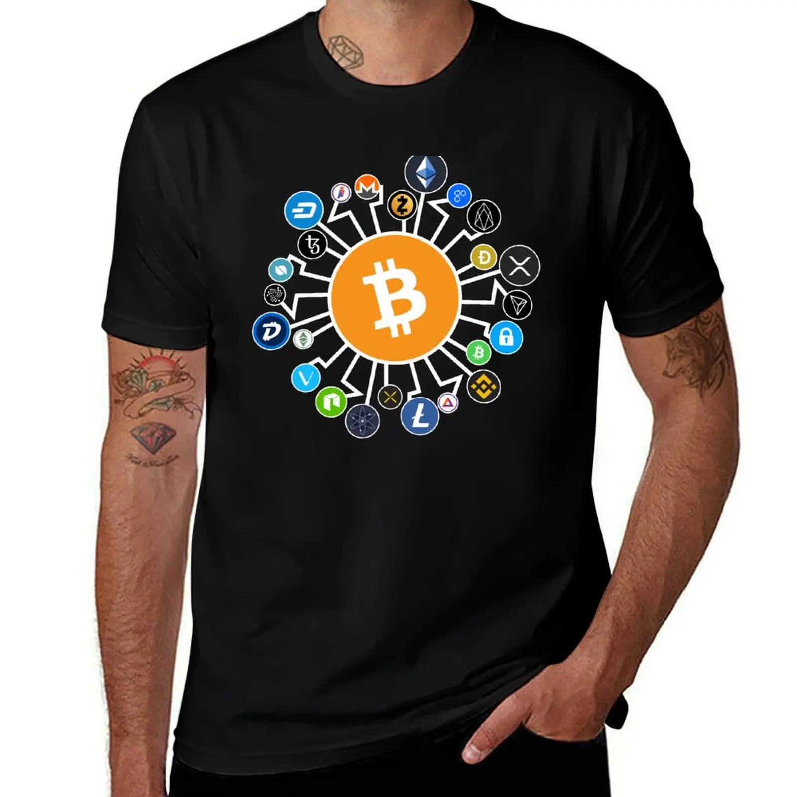

Bitcoin Blockchain Crypto Cryptocurrency Cryptocurrencies T-Shirt anime man t shirt t shirts for men