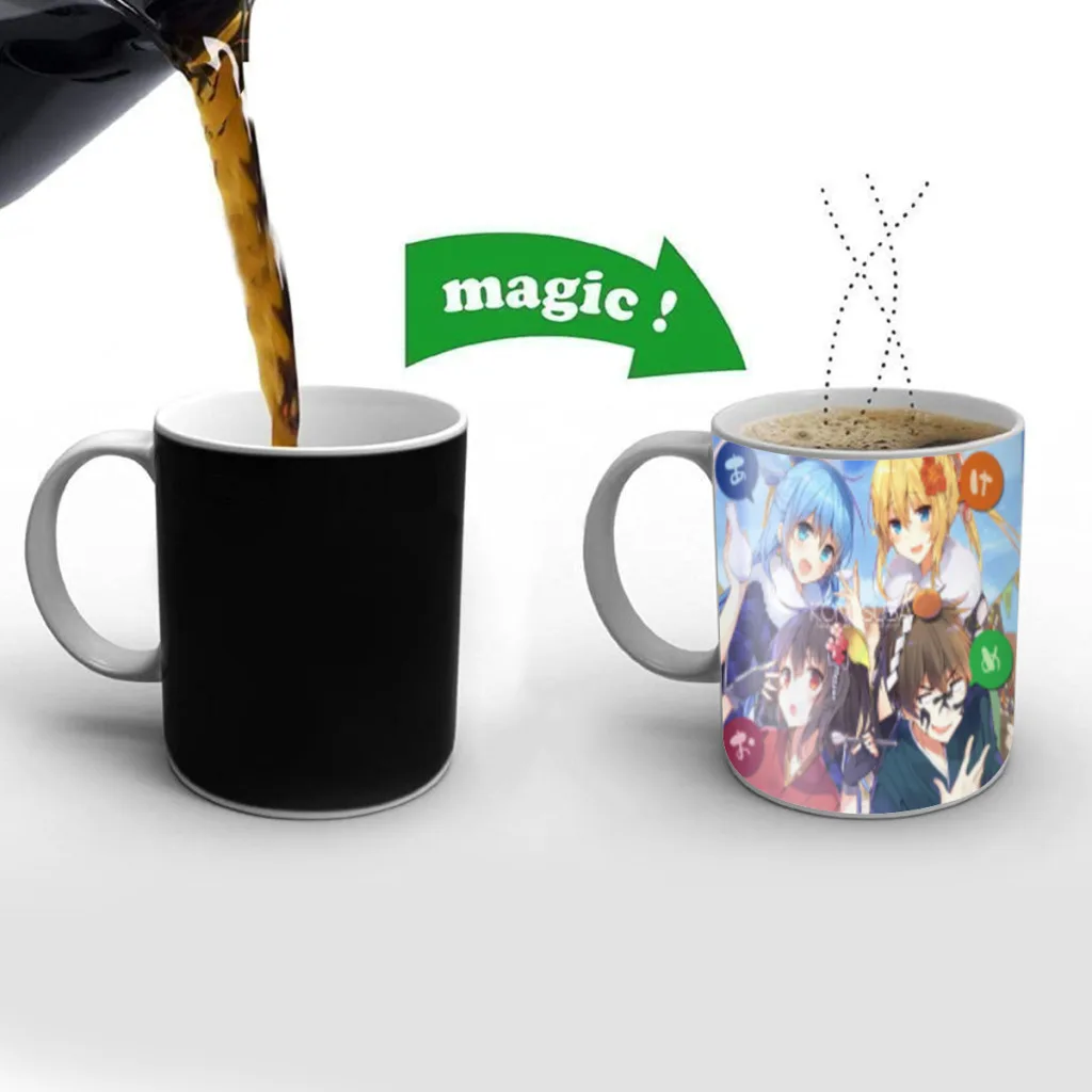 

Anime Girl Aqua One Piece Coffee Mugs And Mug Creative Color Change Tea Cup Ceramic Milk Cups Novelty Gifts