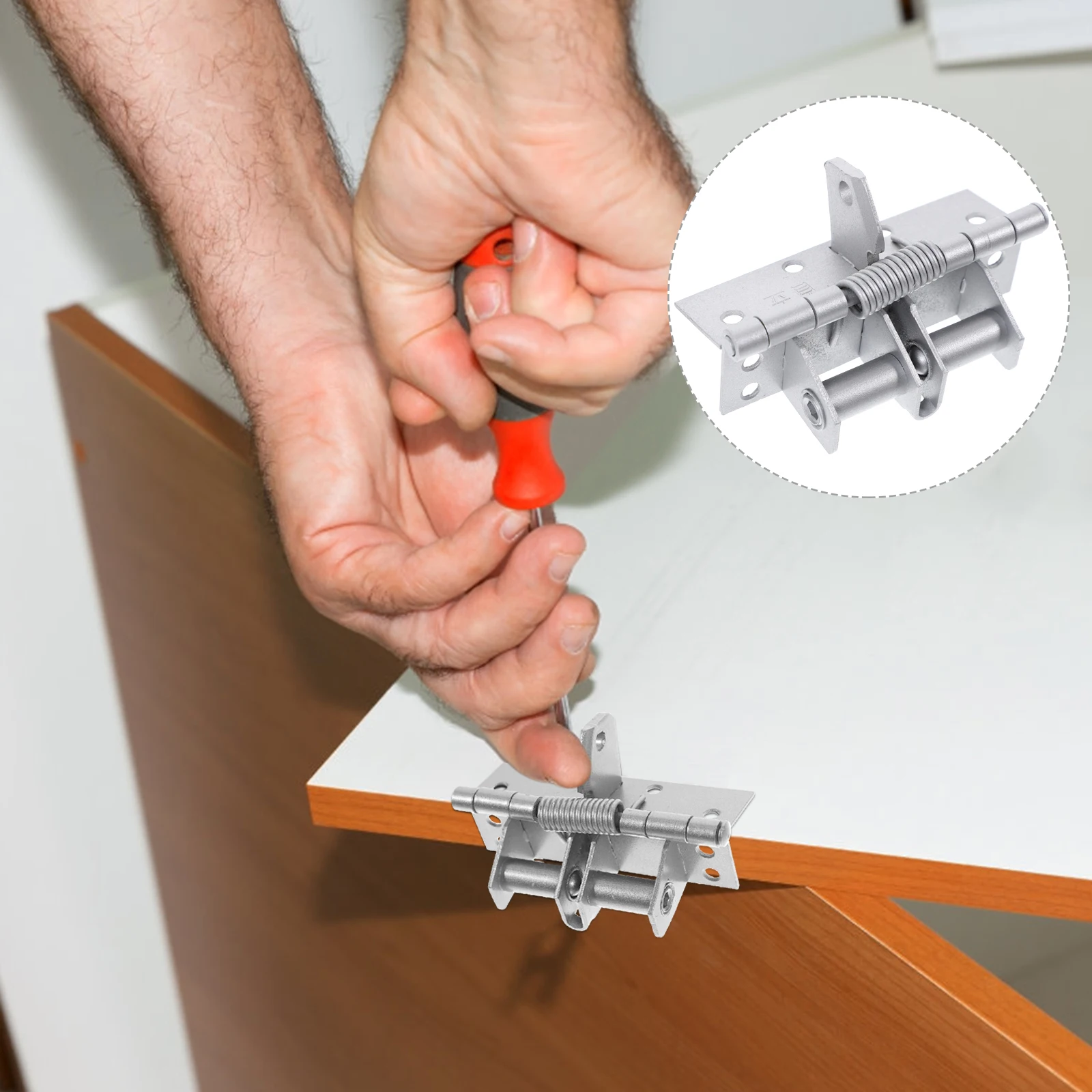 

Automatic Closing Hinge 90 Degree Positioning Heavy Duty Spring Loaded Door Hinges Furniture Hardware Self Closing