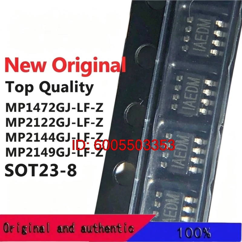 (5 Pieces) MP1472GJ MP2122GJ MP2144GJ MP2149GJ-LF-Z ACW AED ADL AHM SOT23-8 New Original