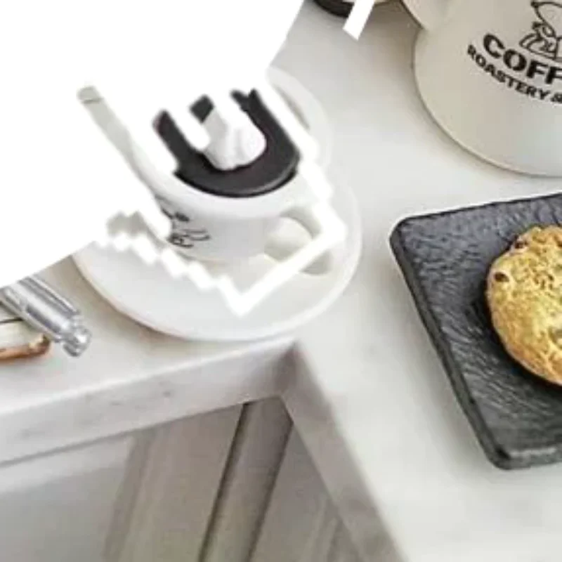 Conteneur de rangement de cuisine Miniature pour maison de poupée 1/6, modèle carré en étain de grains de café pour décoration de maison de poupée, jouets de jeu pour enfants, 3 pièces