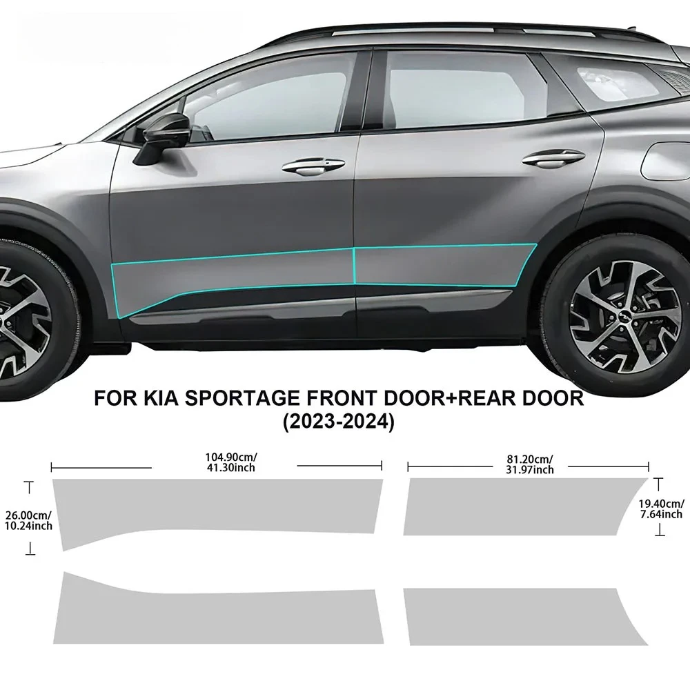 

Car Door Sills Triangle Protective Film For KIA SPORTAGE 2023 2024 TPU Anti-scratch Refit Sticker Paint Protection Accessories