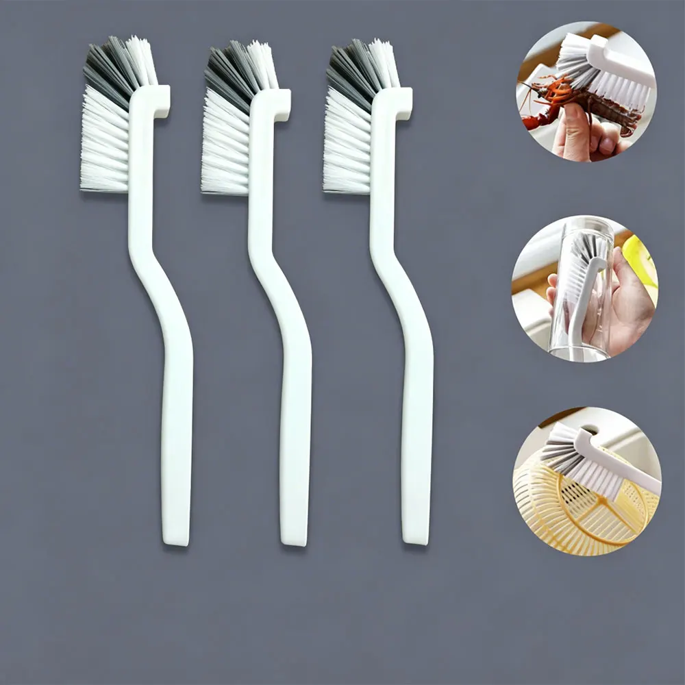 Japanese Style Sink Cleaning Cup Brush Motorcycle Cleaning Brush Long Handle Elbow Design for Tail Holes Wall Hanging Crevices