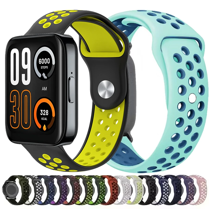 22mm Breathable Silicone Strap For Realme Watch 3 3Pro Band Sport Wrist Strap For Realme Watch S2 S SPro 2 2Pro Bracelet Correa
