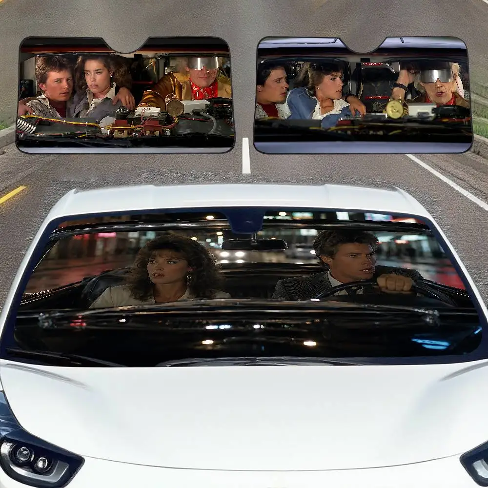 B-Back To The F-Future Car SunShade Windscreen Cover Shade Car SunShade UV Rays Car Sun Visor Protector