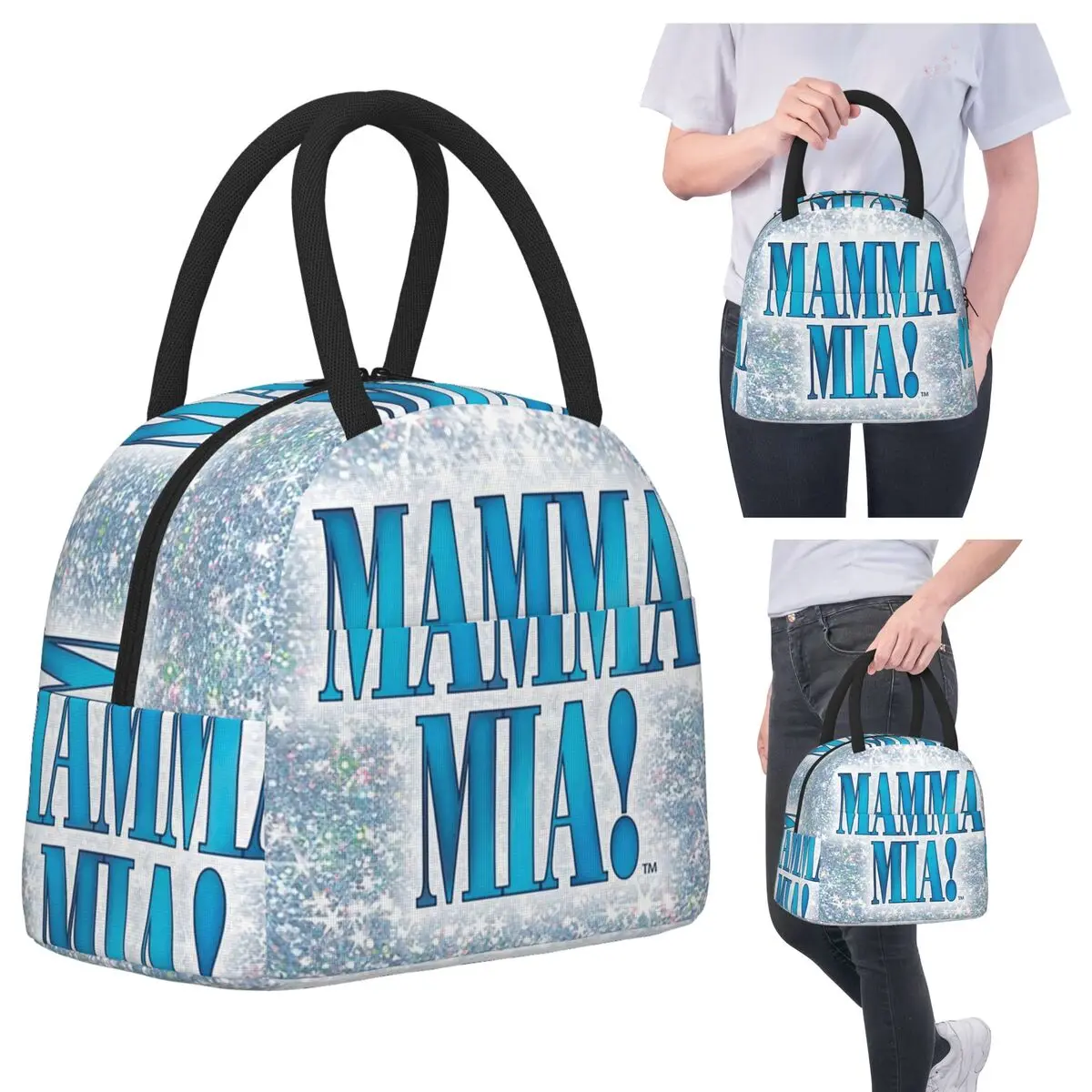 

Mamma Mia 2 Insulated Lunch Bag for Kids School Cooler Thermal Food Box Tote Portable Lunch Boxes Container