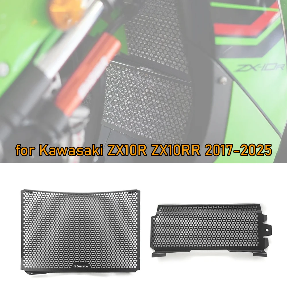 

Motorcycle Radiator Core Guards Grille Cover Protection for Kawaskai ZX10R ZX10RR 2017-2025