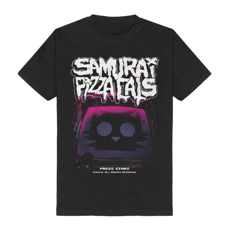Arcade Cat Samurai Pizza Cats T-Shirt Herren Damen Metal Rock Band Grafik-T-Shirt 100 % Baumwolle Sommer Streetwear Top – Detail 7