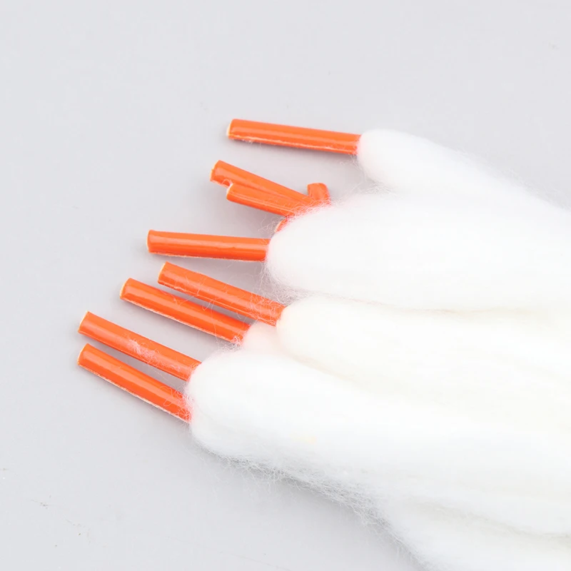 10Pcs/Bag 10cm Diy E Tools Coil Preloaded Cotton Cotton For Atomizer Accessories Oil-conducting Cotton White/Black/Orange