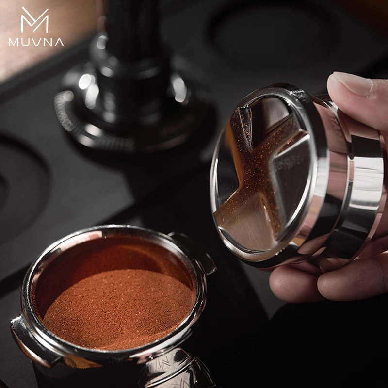 MUVNA TITAN Coffee Distributor & 30LBS Click Tamper 51/53/58.35mm Gravity Adaptive Espresso Leveler 4-Blade Barista Tool Set - view 6