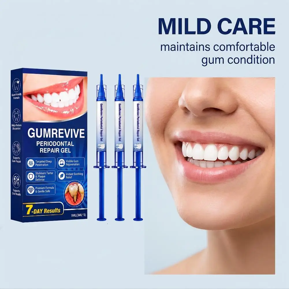 Periodontal Repair Gel Gum Care Gel Gum Repair Gel Deep Care Formula with Hyaluronic Acid Peppermint for Fresh Breath