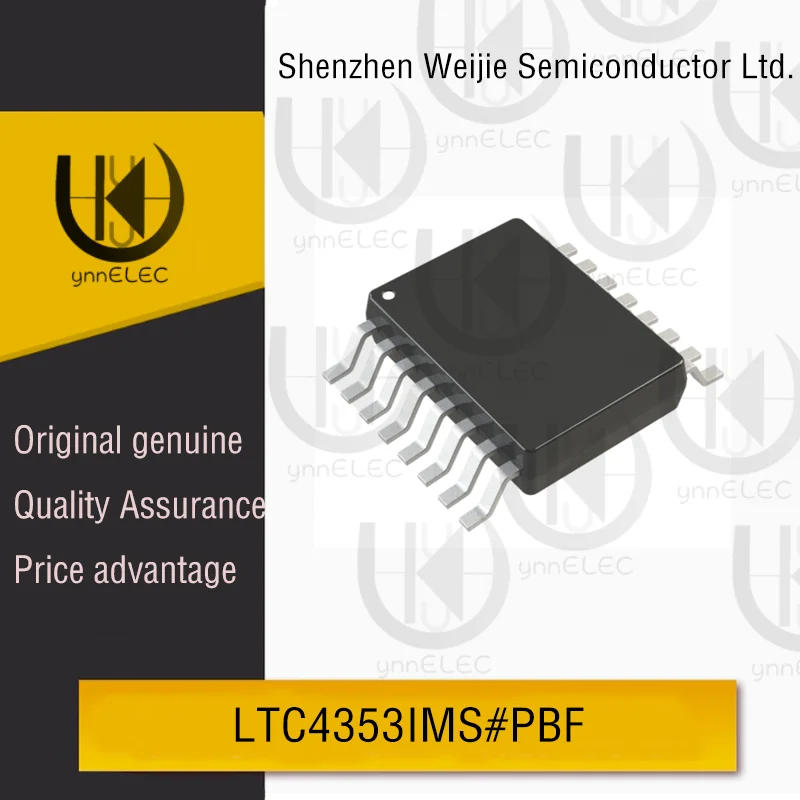 

Original LTC4353IMS#PBF Ideal Diode Controller | 2.9V-18V Input | MSOP-16