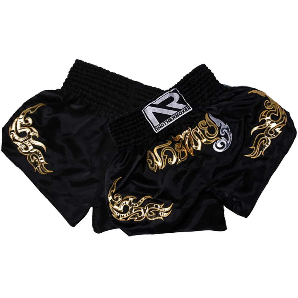 Boxing Trunks Adult Kids Light Breathable Durable Muay Thai Shorts Man Woman Printing Grappling Sanda Kickboxing Boxe Short