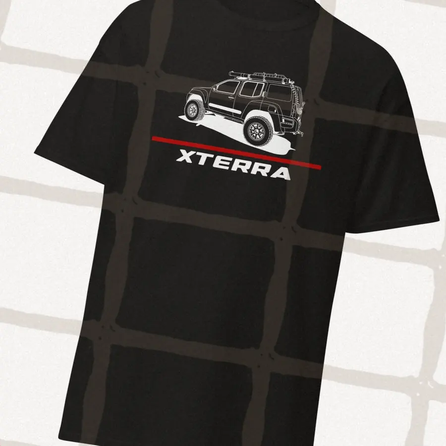 

Car Lovers T-shirt Niss car Xterra Men's and Women's Short-Sleeved with Patterns for Summer