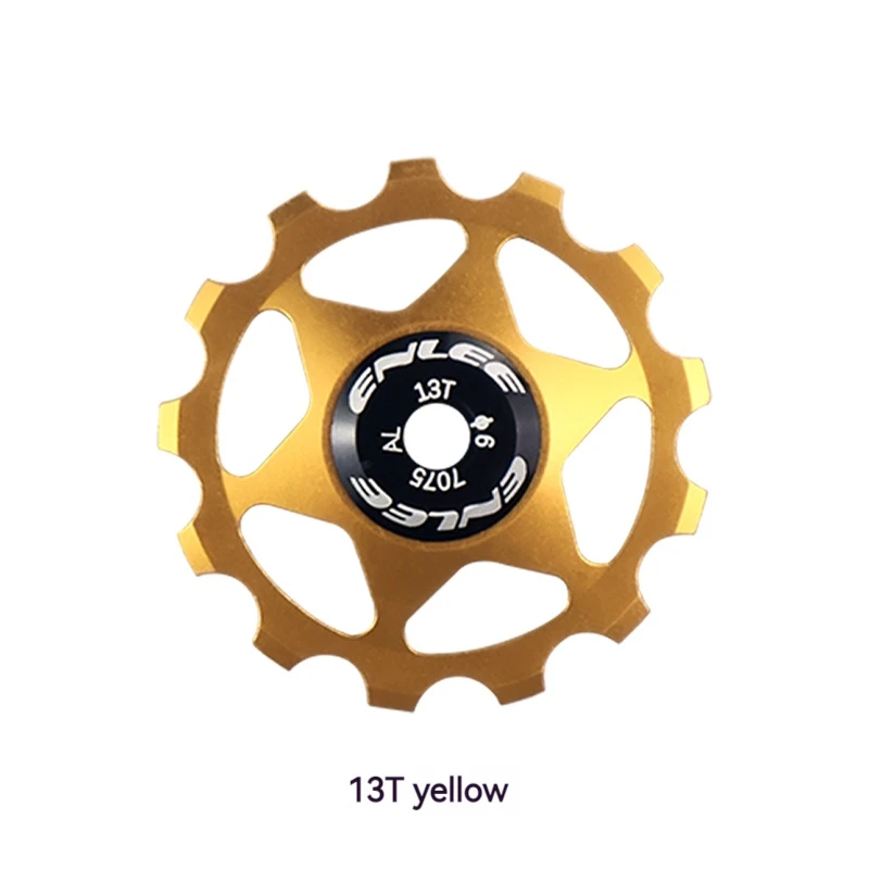 ENLEE Fahrrad Aluminium Legierung Guide Rad Pulley Schaltwerk 11T 13T Guide MTB Keramik Lager Jockey Rad Für 4/5/6MM