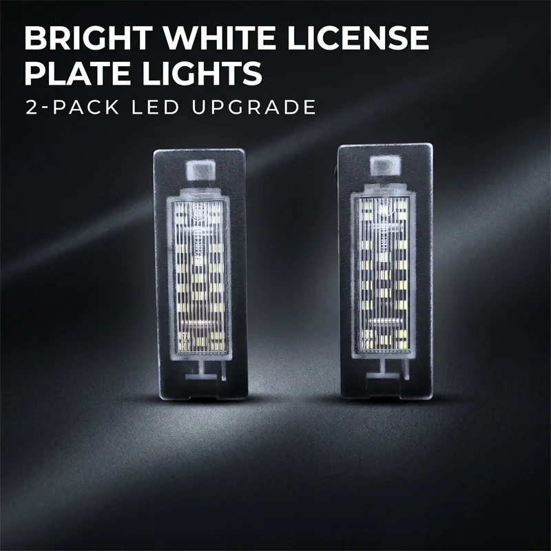 2PCS No Error Canbus For Fiat Panda MK3 Type 169 2003-2012 MK4 Type 312/319 2011-up LED License Number Plate Lights White Lamps