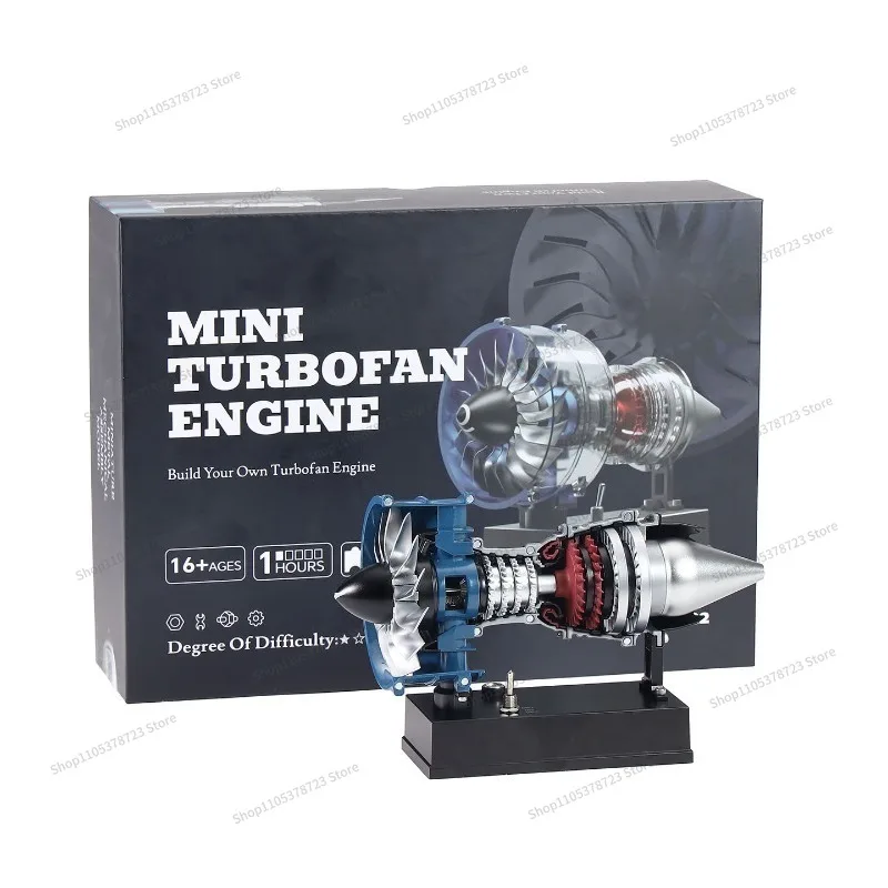 For 3D Three-dimensional Metal Assembly Building Block C919 Aircraft Engine Turbofan Engine, Model Toy Ornament