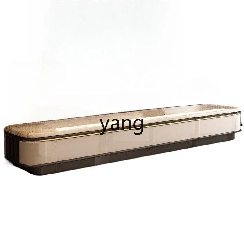 

LTT modern living room home against the wall floor light luxury high-end storage locker TV cabinet integrated