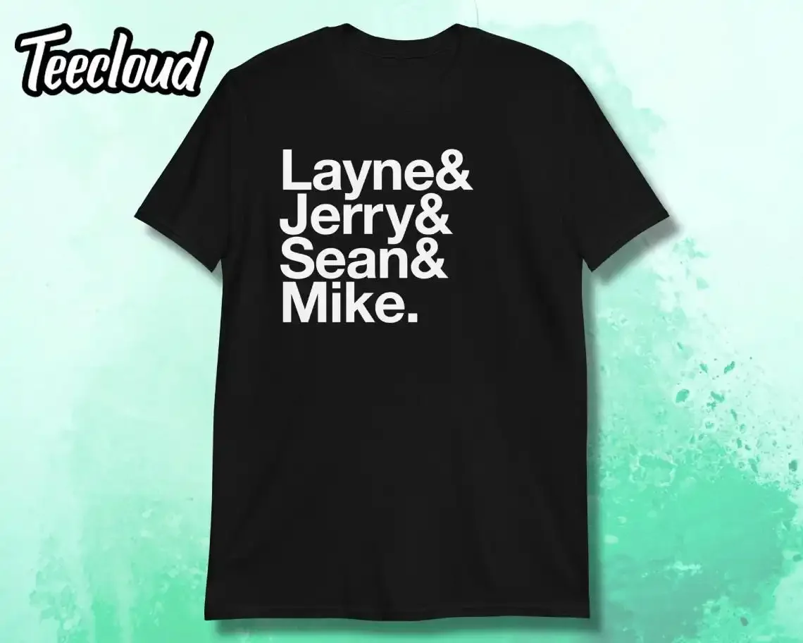 Camiseta AIC List, música grunge, Seattle, Layne Staley, Jerry Cantrell, rock, regalo de los años 90, Alice in Chains
