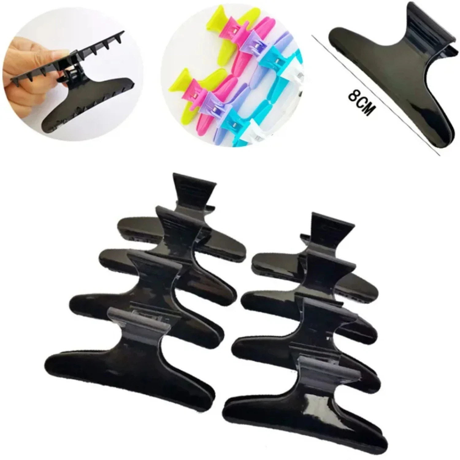 

12pcs/Set Hair Clips Woman Girl's Hairpins Styling Holding Tools Hair Section Claw Clamps Pro Salon Accessories