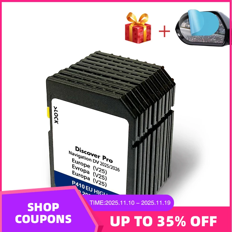 

2025-2026 for VW Golf Passat Touran Discover Pro Navigation SD Card 64GB 510919866 Update UK Europe Maps Sat Nav SD Card DV V25