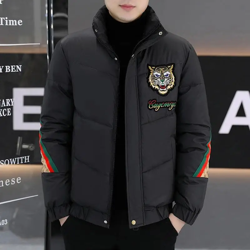 Men's jacket trendy brand ruffian handsome casual men's clothing winter clothing thickened warm cotton clothing