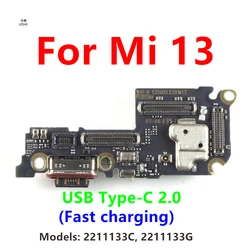 For Xiaomi Mi 13 USB Type-C 2.0 Fast charging Charger Dock Port Connector Board Flex Cable