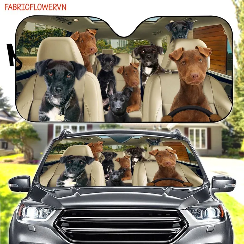 

Patterdale Terrier Car Sunshade, Dog Car Decoration, Dog Windshield, Dog Lovers Gift, Dog Car Sunshade, Gift For Mom, Gift For D