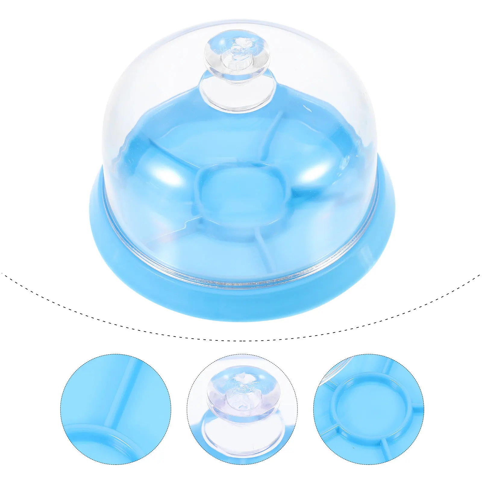 1Pcs Watch Parts Dust Cover Tray Watch Movement Storage Case Small Item Organizer for Watchmaker Repair Tools Home School Office