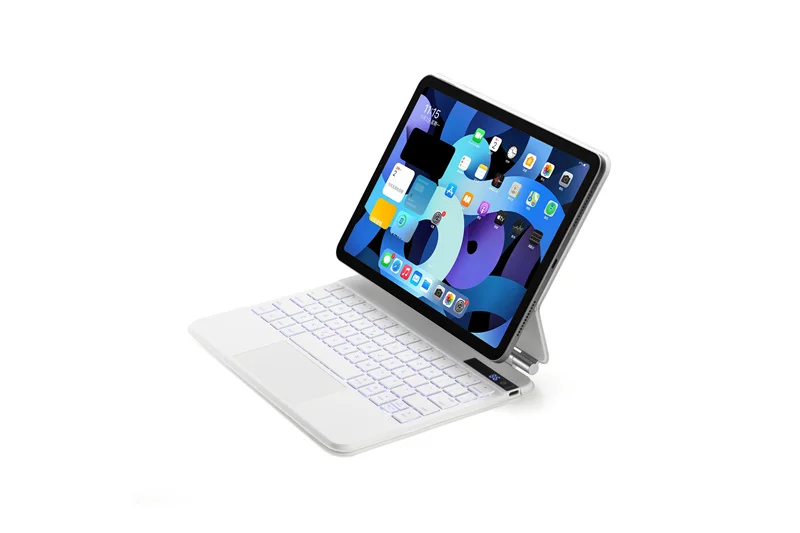 Imagem -03 - Magic Teclado para Funda Ipad Pro 12 Capas 2023 2023 Magic Backlit Teclado para Ipad Pro 129 Capa 2023 2023 Espanhol Coreano