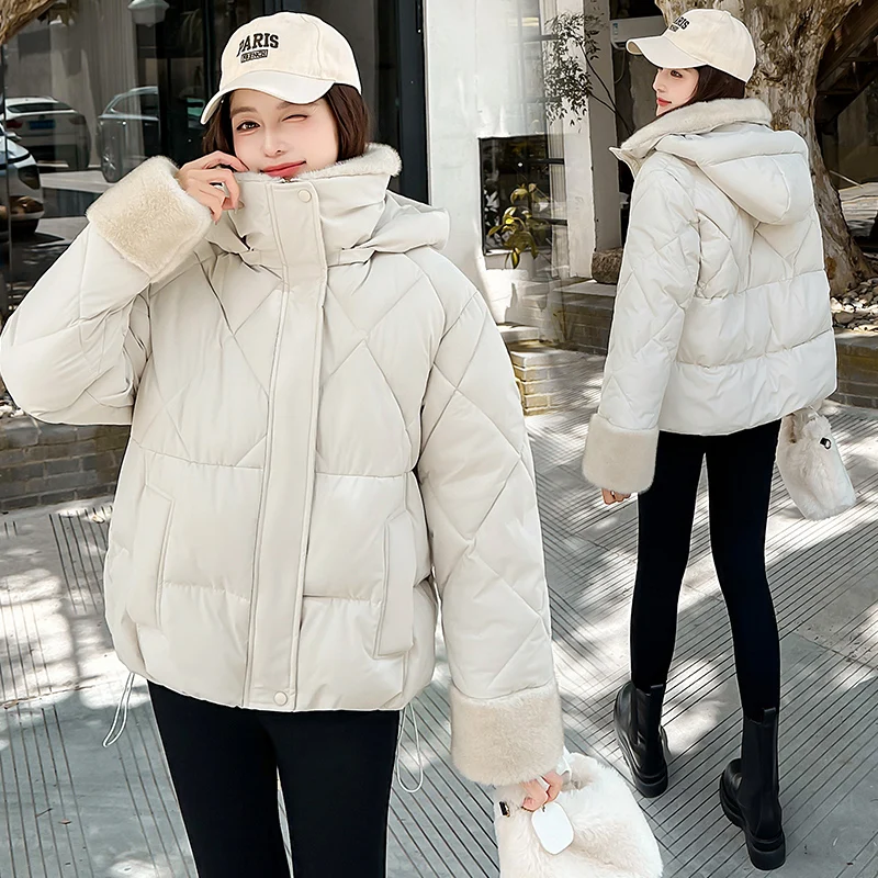 2025 Winter Women Jacket Warm Parkas Female Thicken Coat Cotton Padded Long Hooded Outwear Casual Loose Women Snow Parka Jackets