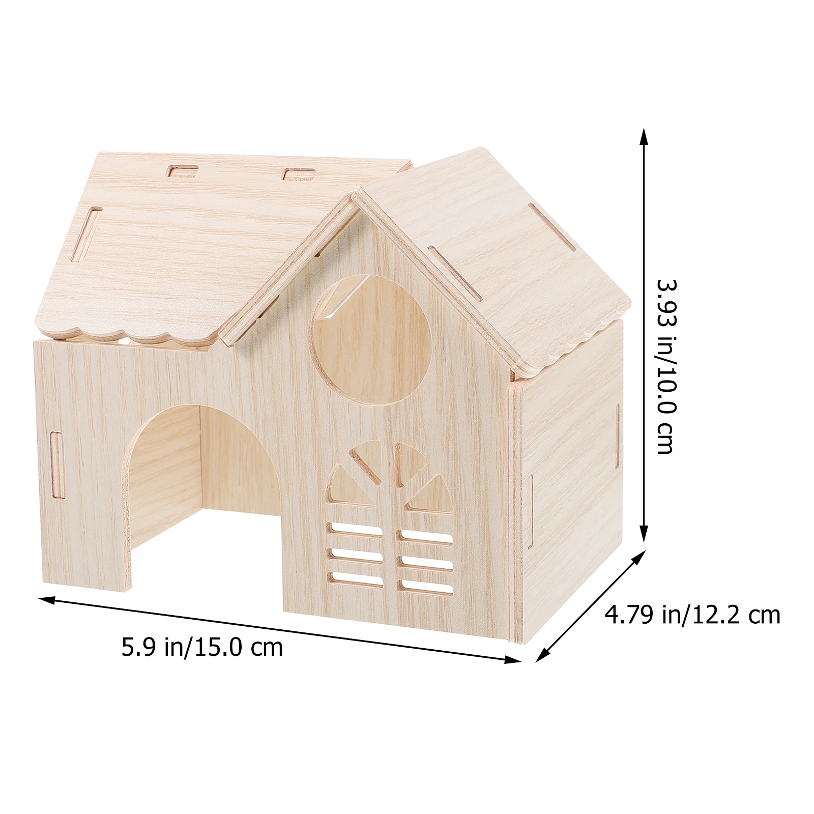 Household Hamster Rabbit Toys Guinea Pig Hideouts Wooden Rat Bunny Wear-resistant Cage Four Seasons Houses and