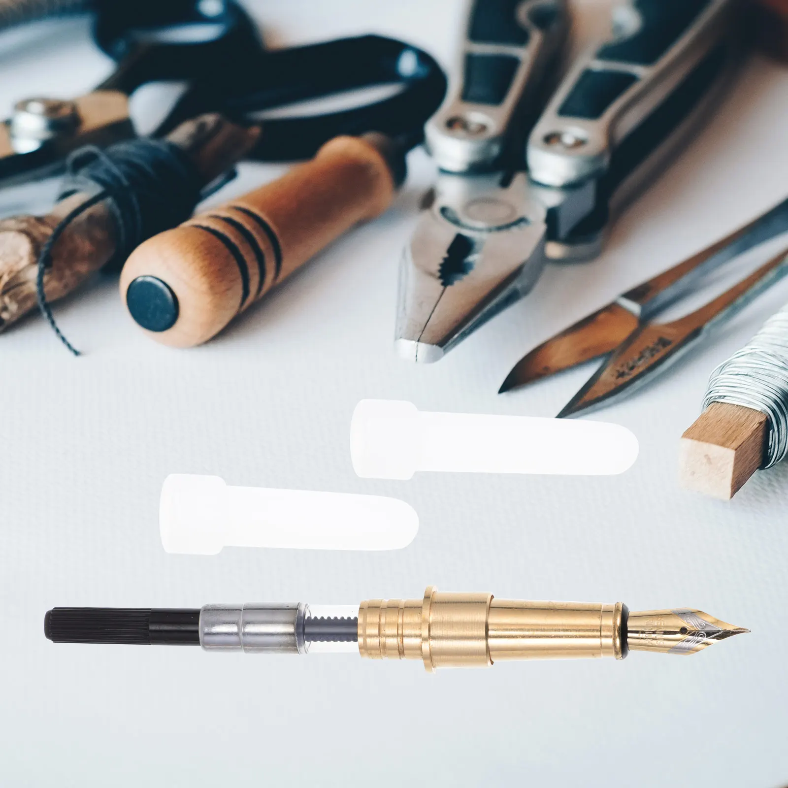 

1Set Silicone Fountain Pen Mold DIY Epoxy Creative Design Reusable Handmade Craft Supplies DIY Fountain Pen Mold