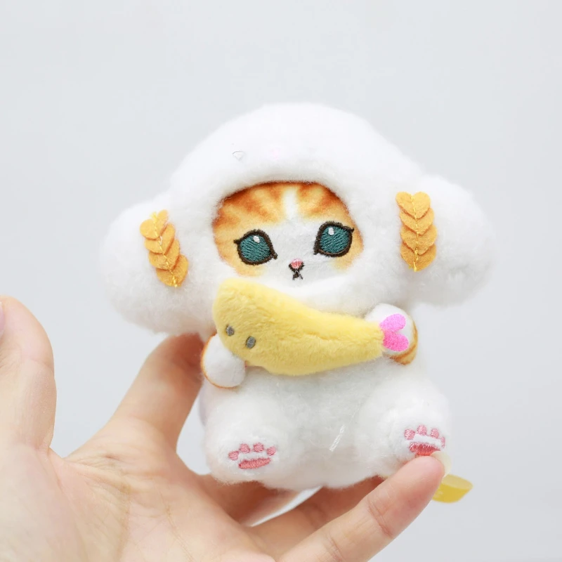 Anime Mofusand Cute Pendants Gudetama Egg Yolk Twin Stars Hamster Salmon Plush Toys Bag Keychain Collect Decoration Kid Gifts