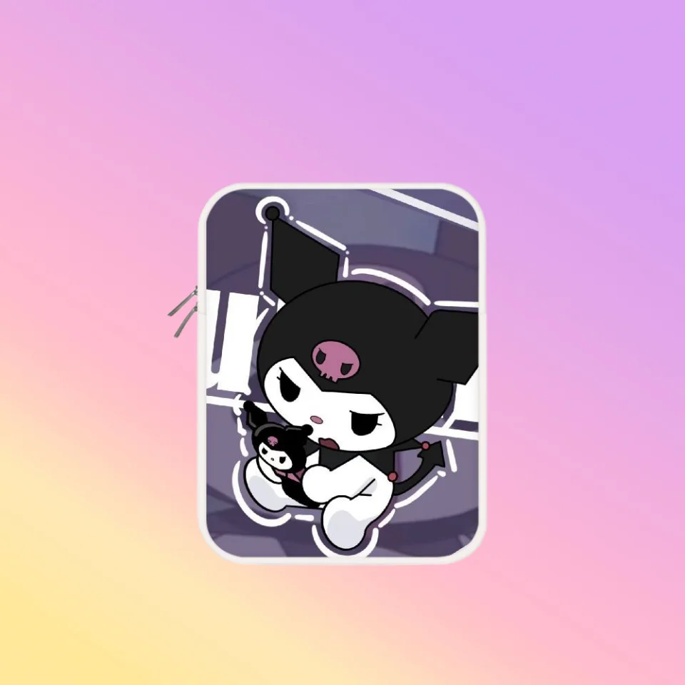 

Cartoon Hello Kitty Kurome 10 12 11 13 14 15 Inch Laptop Bag Liner Bag PU Tablet Bag Protective Sleeve Laptop Sleeve for Macbook