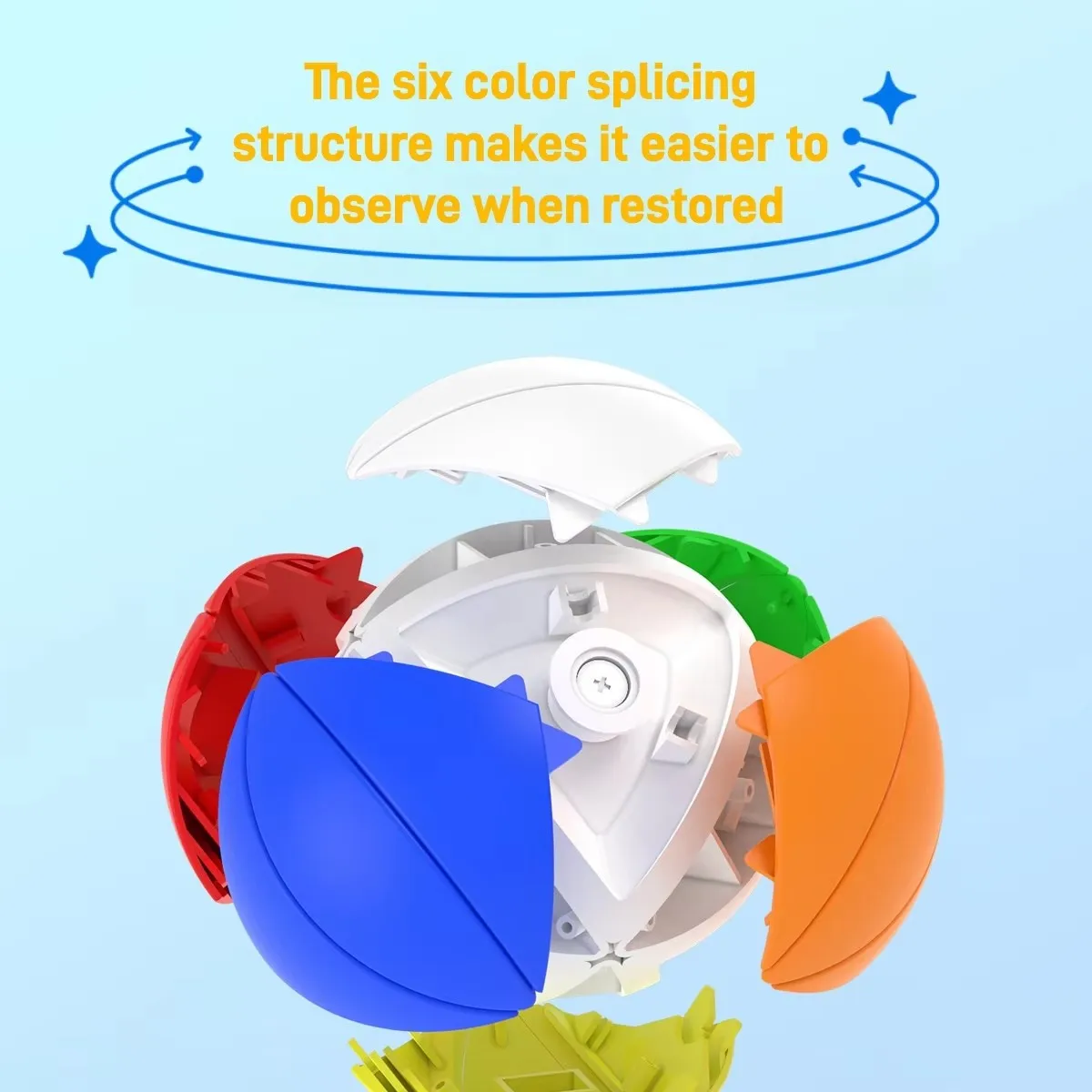 3D楽しいレインボーボール メープルリーフボール ストレス解消マジックキューブ エイリアン 三段階球形メープルリーフボール 子供用パズルおもちゃ