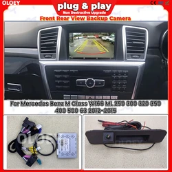 For Mercedes Benz ML Class W166 X166 2012 - 2015 Original Screen Plug & Play HD Night Vision Front Rear View Reverse Camera