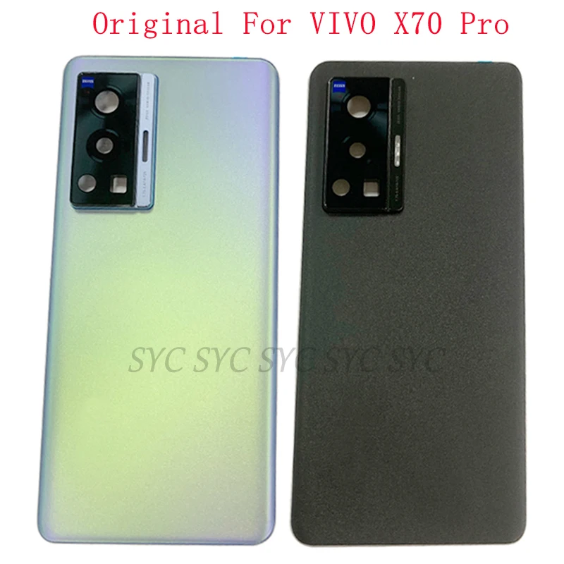 

Original Battery Cover Rear Door Case Housing For VIVO X70 Pro Back Cover with Camera Lens Logo Repair Parts