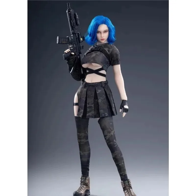 Fire Girl FG070 FG091 1/6 Armed Camouflage Combat Suit Military Seamless Tights Suit Female Clothes Model for 12'' TBL S10D Body