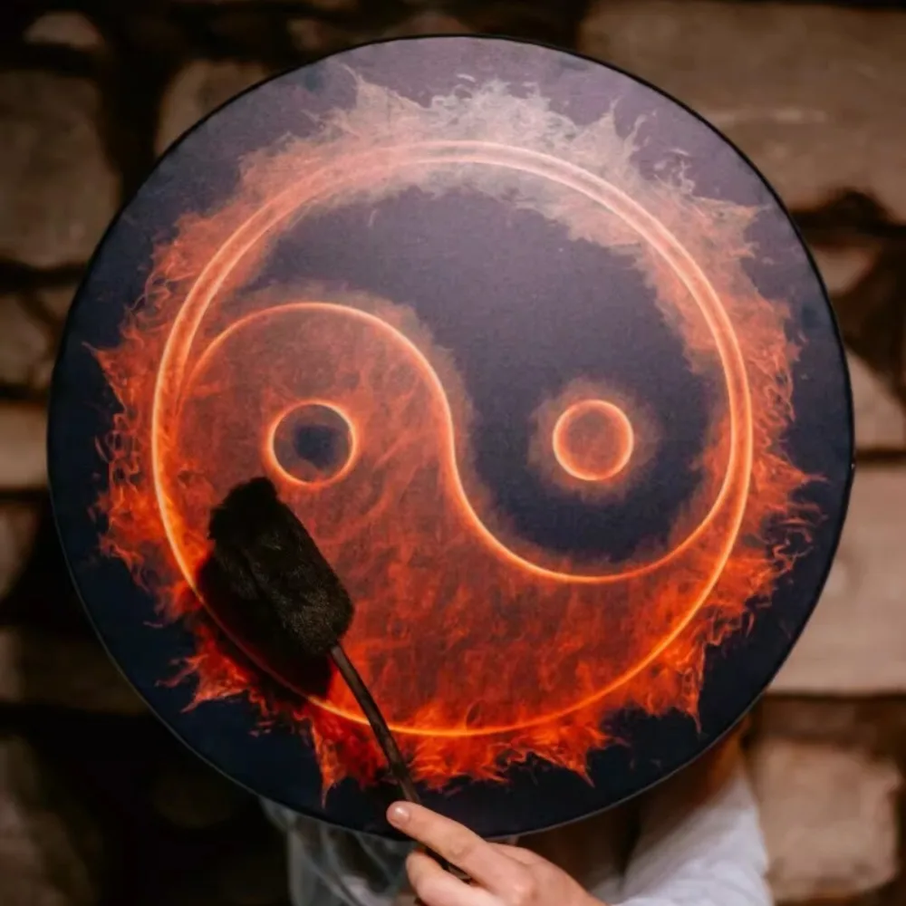 نباتي شامان طبل 25*25*5 سنتيمتر مهرجان الديكور هدية عيد ميلاد طبل الرقص مرافقة الآلات الموسيقية قرع