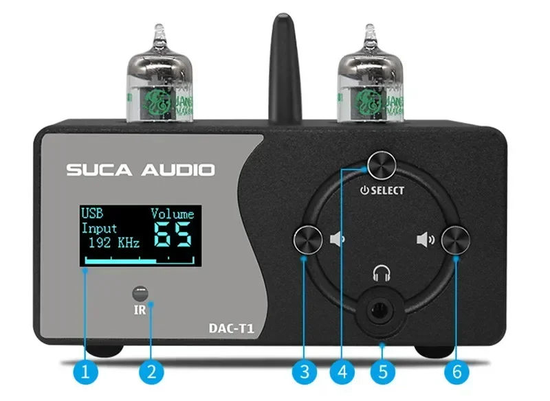 DC12V QCC3034 Bluetooth 5,0 GE5654 Ламповый предусилитель ESS9018 ЦАП декодер Домашнее аудио Усилитель для наушников Усилитель с дистанционным управлением